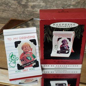 1993 "To My Grandma" Hallmark Keepsake Ornament